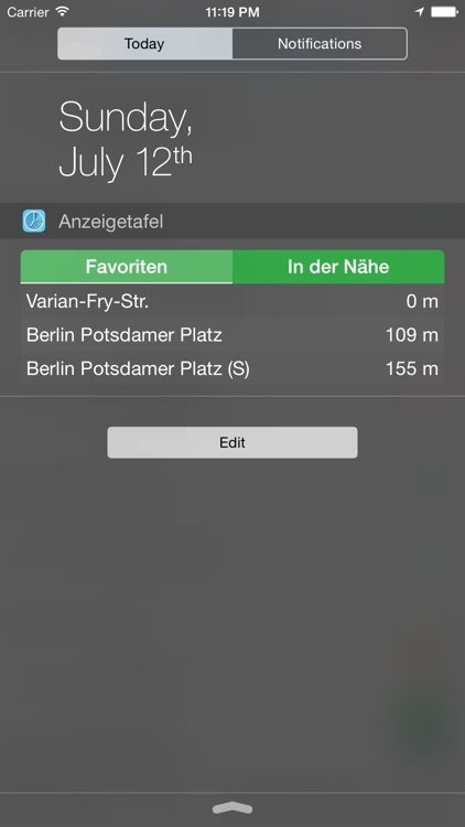 Anzeigetafel (Fahrplan App)