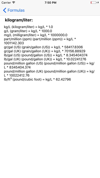 Solution concentration converter screenshot-3