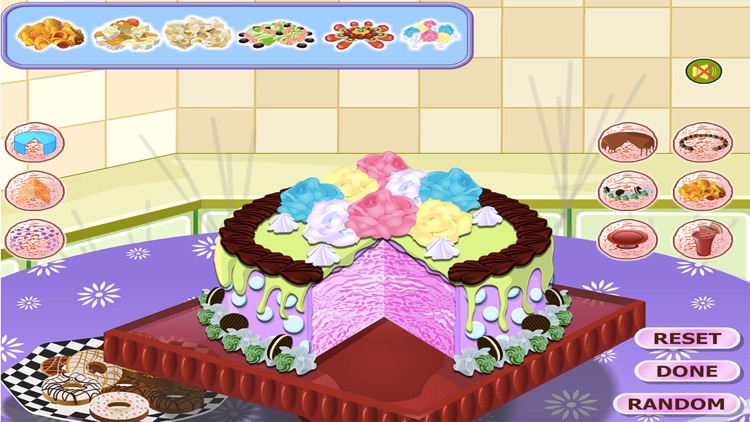 العاب طبخ وديكور التورتة الحمراء - العاب بنات screenshot-3