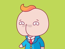 Adorable, goofy and whimsical BBoy is here to bring your messaging experience to a great extent