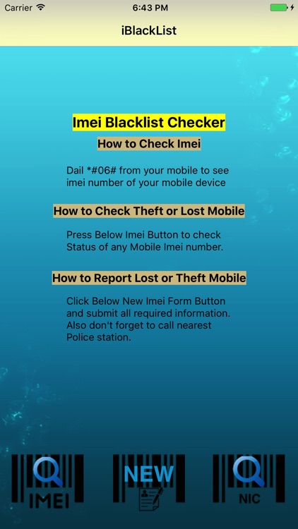 iMei Blacklist Checker