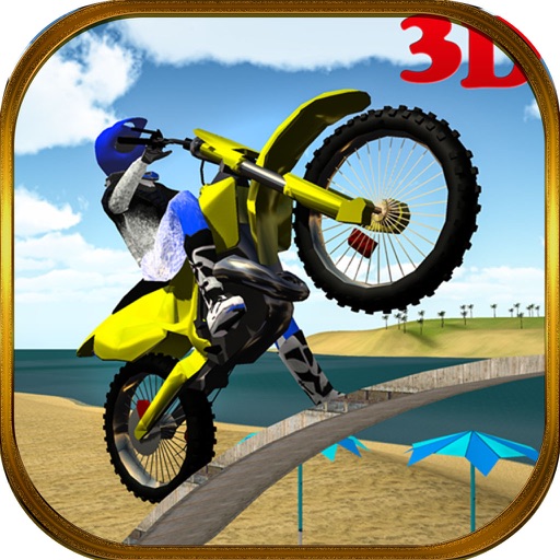 MotoCross Beach Bike Stunts 3D icon