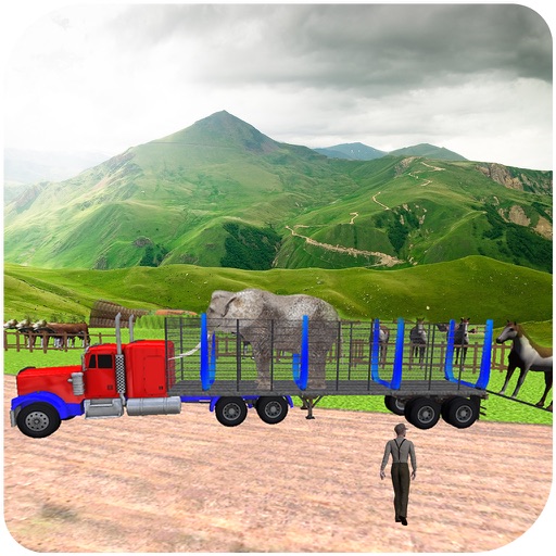 Jurassic Zoo Animal Cargo Truck  Game - Pro icon