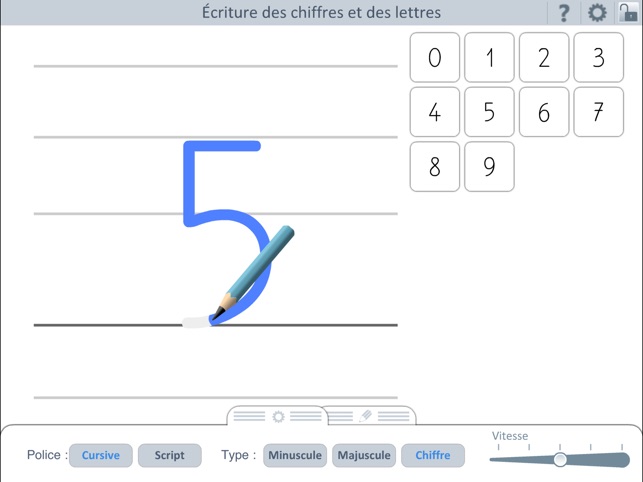 Outils pour l'école : Écriture chiffres et lettres(圖2)-速報App