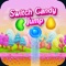 Switch Candy Jump , Which is very funny game with beautiful graphic candies for kids , collect all sweet Candy on the game , and avoid sharp candies 