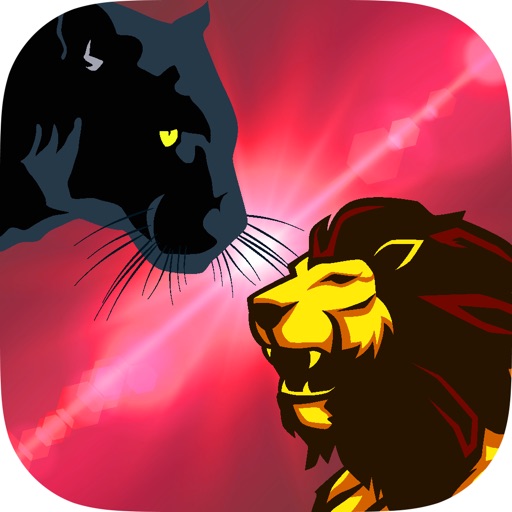 Black Panther and Lion