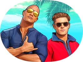 Grab your buoys and hit the beach with this exclusive Baywatch sticker pack