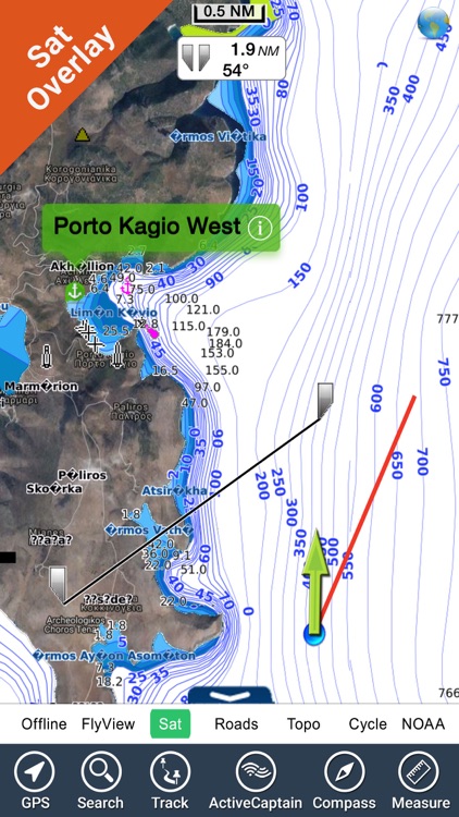 Marine: Aegean Sea (South) - GPS Map Navigator