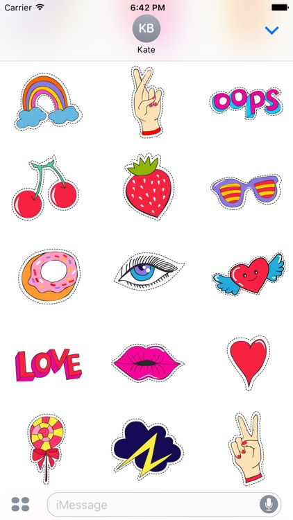 "Love" - pop art stickers for photos screenshot-4