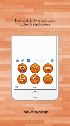 BasMoji - basketball emoji & stickers keyboard app(圖3)-速報App