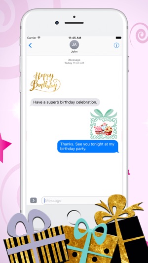 Happy Birthday Greetings Emoji Stickers(圖2)-速報App