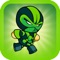 Killer Robot Game - Green Ninja Version is a FREE retro action platformer adventure game