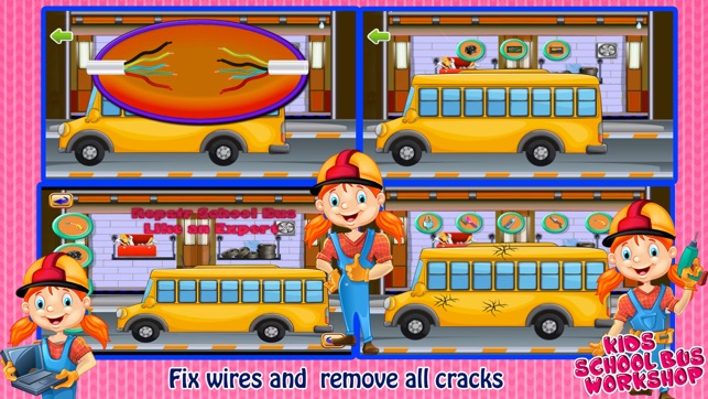 School Bus Wash And Repair - kids Game(圖4)-速報App