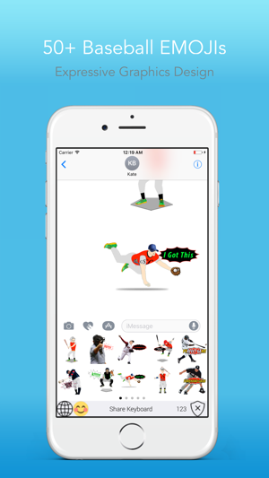 BaseballEMOJI - Custom Keyboard Sports Stickers(圖2)-速報App