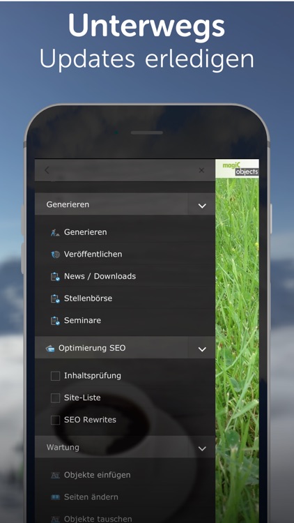 magiC-objects - CMS für APP, Homepage, Newsletter screenshot-3