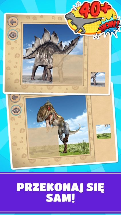 Dinozaury - Gry Puzzle dla Dzieci screenshot-4