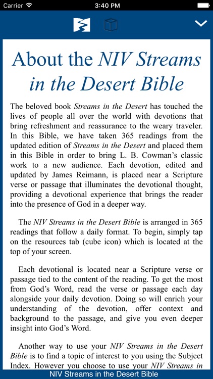 NIV Streams in the Desert Bible screenshot-0