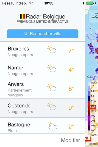 Neerslag Radar België - Weer screenshot 3