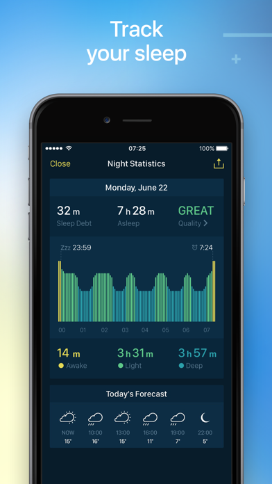 Good Mornings - Smart Sleep Cycle Tracker and Alarm Clock Screenshot 2