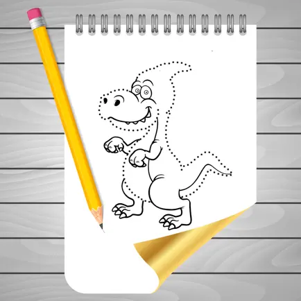 Coloring Book and Drawing Dinosaur on Sketch Line Cheats