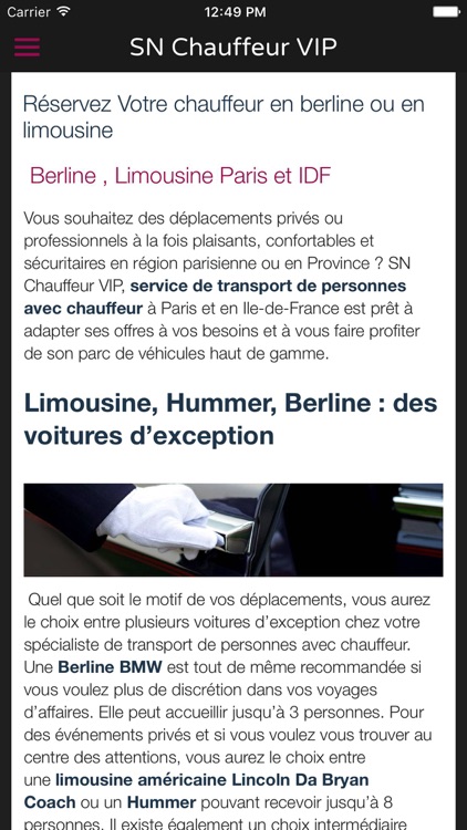 SN Chauffeur-VIP