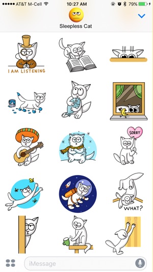 Sleepless Cat Stickers(圖3)-速報App