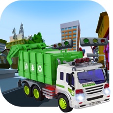 Activities of Cube Garbage Truck Park:Drive in City