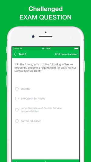 Central Service Exam Questions 2017(圖2)-速報App