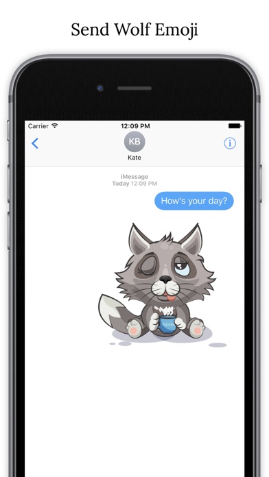 How to cancel & delete WolfMoji - Wolf emoji & Stickers from iphone & ipad 1