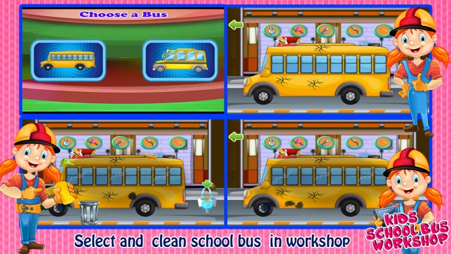 School Bus Wash And Repair - kids Game(圖2)-速報App