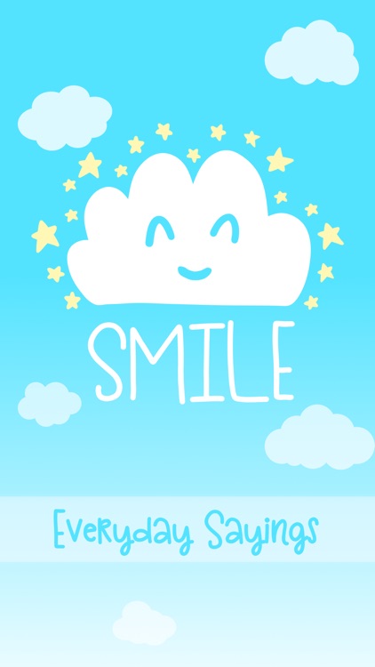 Smile - Sweet Everyday Saying Stickers screenshot-0