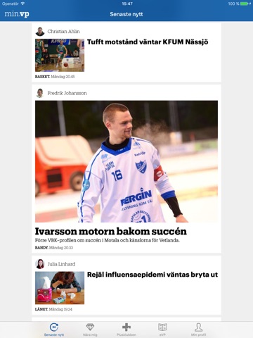 Vetlanda-Posten e-tidning screenshot 4