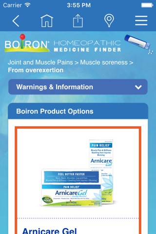 Boiron Medicine Finder screenshot 3