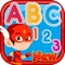 SuperHERO Alphabet FlashCards game is an application for kids who are in early stage of identifying and learning to write English alphabets and 1-0