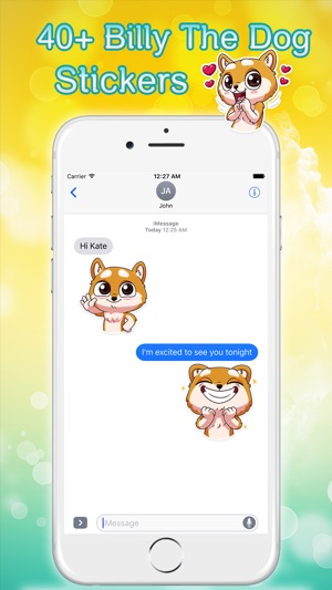 Billy The Dog Emoji Stickers for iMessage(圖2)-速報App