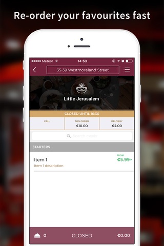 Little Jerusalem Restaurants Dublin screenshot 3