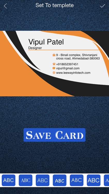 Business Card Maker - Design a Business Card screenshot-3