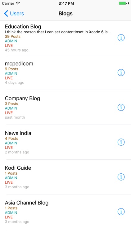App for Google Blogger