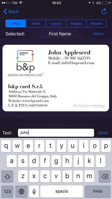 b&p card screenshot 3