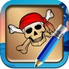 Draw and Paint Pirate Games Pro for Kids