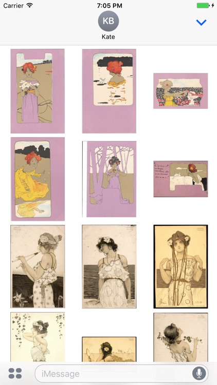 Raphael Kirchner Artworks Stickers