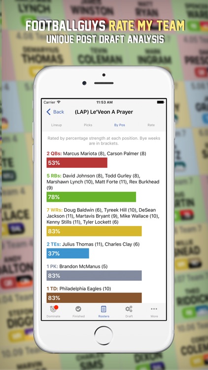 Footballguys Fantasy Football Draft Dominator 2017 screenshot-4