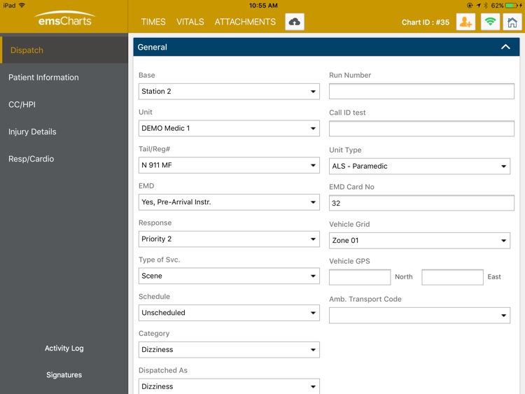emsCharts Tablet screenshot-3