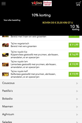 Tajine Marokkaans restaurant Lelystad screenshot 2