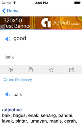 Game screenshot Indonesian English Dictionary apk