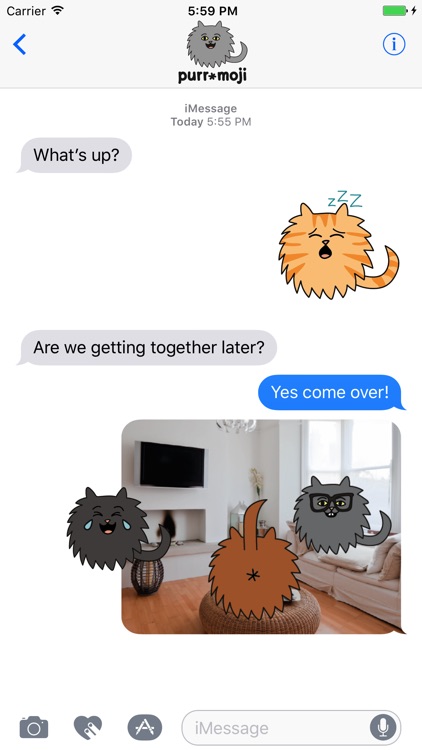 Purr-Moji Cat Stickers