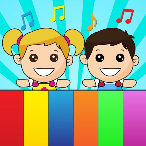 Kids piano sound touch Icon