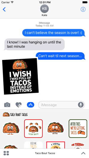 Taco Stickers for iMessage(圖2)-速報App