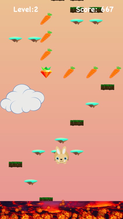 Lava Floor Escape: Jumpy Bunny