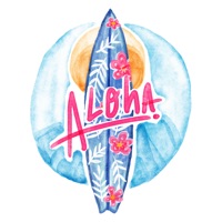 Aloha Hawaii Travel Summer Vacation Stickers